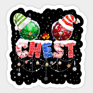 Chestnuts Matching Family Funny Chest Nuts Christmas Sticker